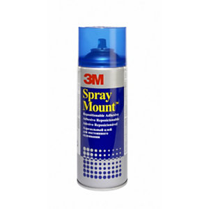 3M™ Colle adhésive repositionnable SprayMount™ sous forme de spray aérosol 400 ml transparent