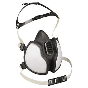 3M Demi-masque respiratoire jetable  4000  - Blanc