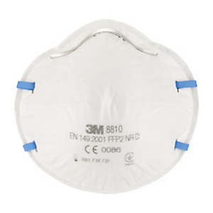 3M Masque anti poussière 8810 sans soupape - FFP2 - Blanc - Lot de 3 3M Masque anti poussière 8810 sans soupape - FFP2 - Blanc - Lot de 3