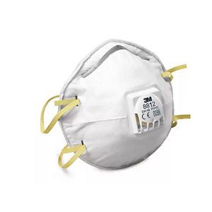 3M Masque anti poussière FFP1 avec coque et soupape - Blanc