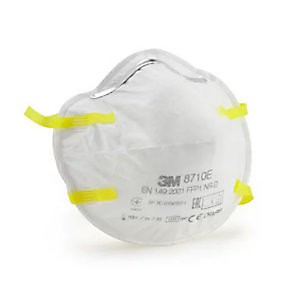 3M Masque anti poussière FFP2 pliable avec soupape - Blanc - lot de 10