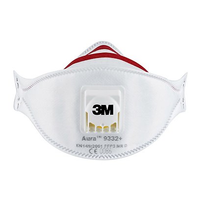 3M Masque anti poussière pliable FFP3 avec soupape - Blanc - Lot de 2 - 1