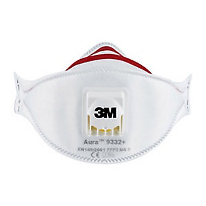 3M Masque anti poussière pliable FFP3 avec soupape - Blanc - Lot de 2 -  Masques FFP3