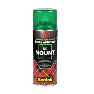 3M™ ReMount™ Adhesivo en spray reposicionable y retirable, pegamento, bote de 400 ml
