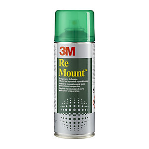 3M™ Spray adhesivo ReMount, lata de spray en aerosol de 400 ml, adhesivo no permanente, transparente