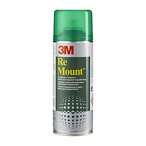 3M™ Spray adhesivo ReMount, lata de spray en aerosol de 400 ml, adhesivo no permanente, transparente 3M™ Spray adhesivo ReMount, lata de spray en aerosol de 400 ml, adhesivo no permanente, transparente