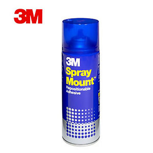3M™ SprayMount™ Adesivo permanente Colla in flacone con spray nebulizzante 400 ml Trasparente