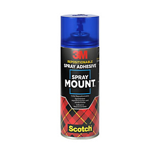 3M™ SprayMount™ Adhesivo en spray permanente al secarse, pegamento, transparente, bote de 400 ml