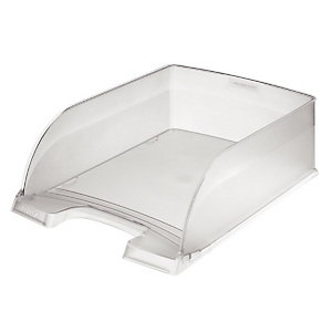 4 bacs à courrier Jumbo Portrait classique Leitz Plus coloris transparent 4 bacs à courrier Jumbo Portrait classique Leitz Plus coloris transparent