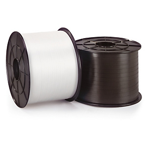 4 bobines feuillard polypropylène manuel joues plastique, largeur 12mm 4 bobines feuillard polypropylène manuel joues plastique, largeur 12mm