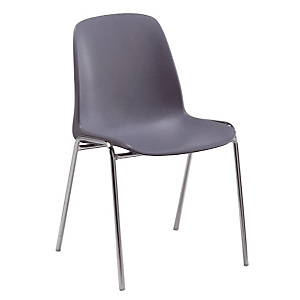 4 chaises coques Séléna grises 4 chaises coques Séléna grises