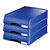 4 corbeilles à tiroirs Leitz Plus coloris bleu - 2