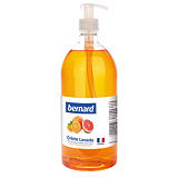 4 crèmes lavantes Bernard parfum orange-pamplemousse, flacon de 1L 4 crèmes lavantes Bernard parfum orange-pamplemousse, flacon de 1L