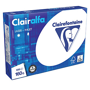 4 ramettes papier Clairefontaine Clairalfa A4 160g 4 ramettes papier Clairefontaine Clairalfa A4 160g