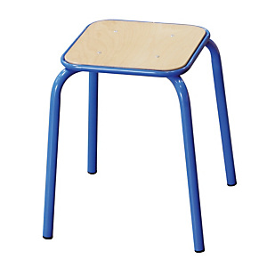 4 tabourets hêtre pieds bleus 4 tabourets hêtre pieds bleus