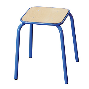 4 tabourets hêtre pieds bleus 4 tabourets hêtre pieds bleus