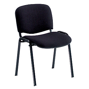 4 zwarte stoelen Comfort
