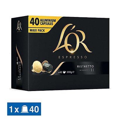 40 capsules de café L'Or EspressO Ristretto - 1