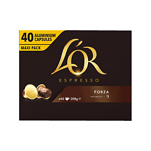 40 koffie capsules L'Or EspressO Forza 40 koffie capsules L'Or EspressO Forza