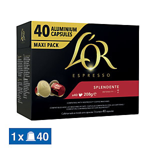 40 koffie capsules L'Or EspressO Splendente