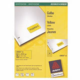 480 étiquettes adhésives laser coloris jaune L6035 Avery, la boîte 480 étiquettes adhésives laser coloris jaune L6035 Avery, la boîte