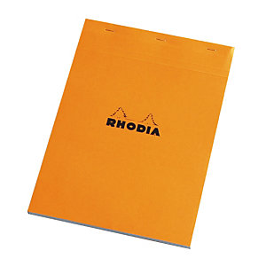 5 blocs Rhodia A4 agrafés modèle détaché non perforé réglure 5 x 5