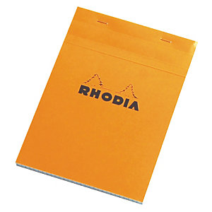 5 blocs Rhodia A5 agrafés modèle non perforé réglure 5 x 5