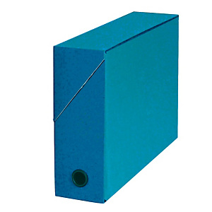5 boites de classement carton dos 9 cm coloris bleu foncé 5 boites de classement carton dos 9 cm coloris bleu foncé