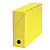 5 boites de classement carton dos 9 cm coloris jaune - 1