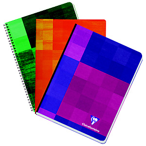 5 cahiers reliure piquée 72 pages 16,5 x 21 Clairefontaine Réglure ligné margé coloris assortis 5 cahiers reliure piquée 72 pages 16,5 x 21 Clairefontaine Réglure ligné margé coloris assortis