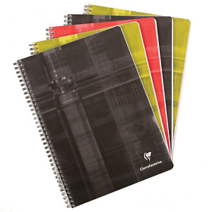 5 cahiers reliure spirale 100 pages 21 x 29,7 Clairefontaine Réglure ligné margé coloris assortis 5 cahiers reliure spirale 100 pages 21 x 29,7 Clairefontaine Réglure ligné margé coloris assortis