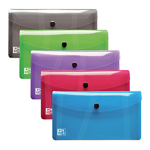 5 chemises pochettes Hawai format DL coloris assortis 5 chemises pochettes Hawai format DL coloris assortis