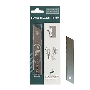 5 lames pour cutter 18 mm à vis 5 lames pour cutter 18 mm à vis
