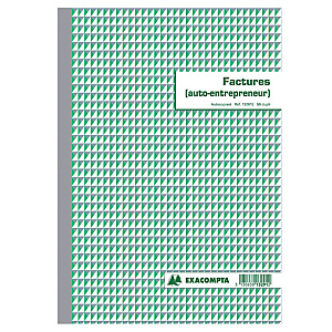 5 manifolds autocopiants pré-imprimés factures auto entrepreneur dupli  29,7 x 21 Exacompta, le lot