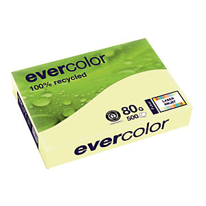 5 ramettes papier Clairefontaine Evercolor jaune A4 80g