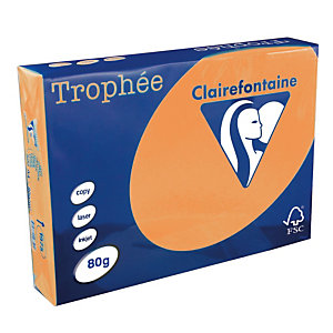 5 ramettes papier Clairefontaine Trophée clémentine A4 80 g