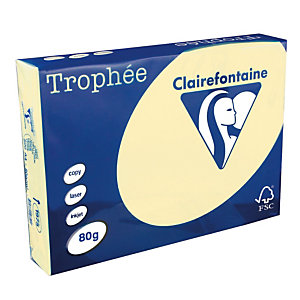 5 ramettes papier Clairefontaine Trophée ivoire A4 80 g