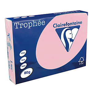 5 ramettes papier Clairefontaine Trophée rose A4 80 g