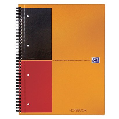 5 schriften Notebook 160 pagina's gelijnd Oxford International kleur oranje, per set - 1
