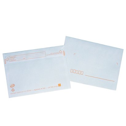 50 enveloppes C6 blanches La Couronne précasées à bande protectrice 114 x  162 mm sans fenêtre vélin 80 g - Enveloppes sans fenêtre