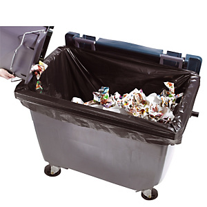 50 hoezen voor containers 4 wielen, 1000 en 1100 L dikte 32 micron 50 hoezen voor containers 4 wielen, 1000 en 1100 L dikte 32 micron