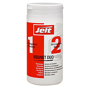 50 Lingettes bureautique Jelt Visunet Duo 50 Lingettes bureautique Jelt Visunet Duo