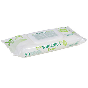 50 lingettes nettoyantes et désinfectantes Wip'Anios Excel 50 lingettes nettoyantes et désinfectantes Wip'Anios Excel