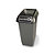 50 litre recycling bin, kitchen waste graphic, brown - 1