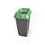 50 litre recycling bin, kitchen waste graphic, brown - 3