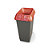 50 litre recycling bin, kitchen waste graphic, brown - 4