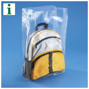 50 Micron Gusseted 30% Recycled Polythene Bags