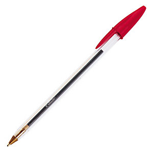 50 stylos-bille Bic® Cristal coloris rouge