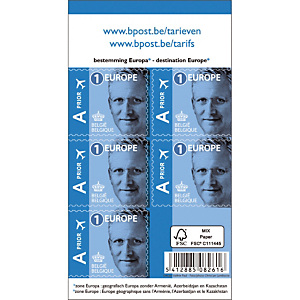 50 timbres auto-collants tarif 1 Europe Thème Roi Philippe 50 timbres auto-collants tarif 1 Europe Thème Roi Philippe