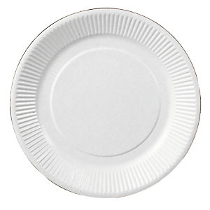500 borden in wit karton Ø 23 cm